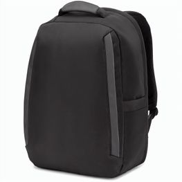 YANGON BPACK. Diebstahlsicherer Rucksack aus Twill mit wasserabweisender Beschichtung und recyceltem 600D-Polyester für Laptops 17'3"