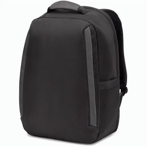YANGON BPACK. Diebstahlsicherer Rucksack aus Twill mit wasserabweisender Beschichtung und recyceltem 600D-Polyester für Laptops 17'3"