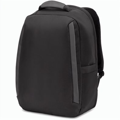 YANGON BPACK. Diebstahlsicherer Rucksack aus Twill mit wasserabweisender Beschichtung und recyceltem 600D-Polyester für Laptops 17'3"