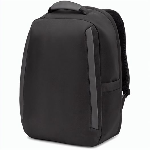 YANGON BPACK. Diebstahlsicherer Rucksack aus Twill mit wasserabweisender Beschichtung und recyceltem 600D-Polyester für Laptops 17'3" (Bild 1)
