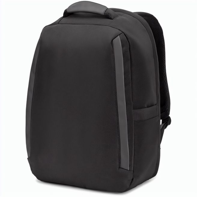 YANGON BPACK. Diebstahlsicherer Rucksack aus Twill mit wasserabweisender Beschichtung und recyceltem 600D-Polyester für Laptops 17'3"