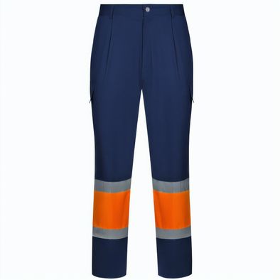 VL ARTEMIS. Zweifarbige Hose aus Twill (190g/m²), Baumwolle (20%) und Polyester (80%)