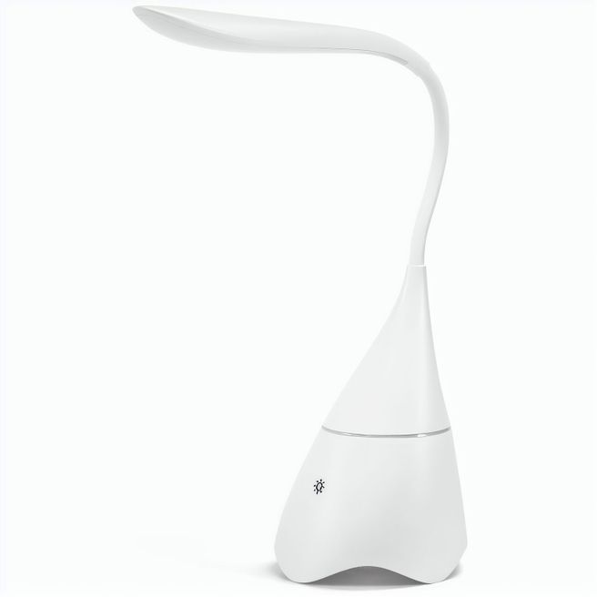 GRAHAME. Tragbare Schreibtischlampe mit Lautsprecher und 5 Stunden Akkulaufzeit aus Recyceltes ABS (100% rABS)