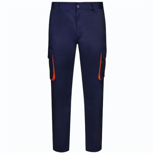 VL HYPNOS. Zweifarbige Twill-Hose mit mehreren Taschen (200 g/m²), aus Baumwolle (35 %) und Polyester (65 %) (Bild 1)