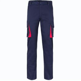 VL FIDES. Zweifarbige Stretch-Hose mit mehreren Taschen (240 g/m²), aus Baumwolle (46 %), EME (38 %) und Polyester (16 %)