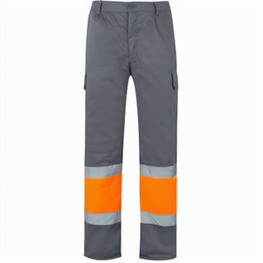 VL ATHENA. Zweifarbige Hose aus Twill (210 g/m²), gefüttert, mit mehreren Taschen, aus Baumwolle (20%) und Polyester (80%)