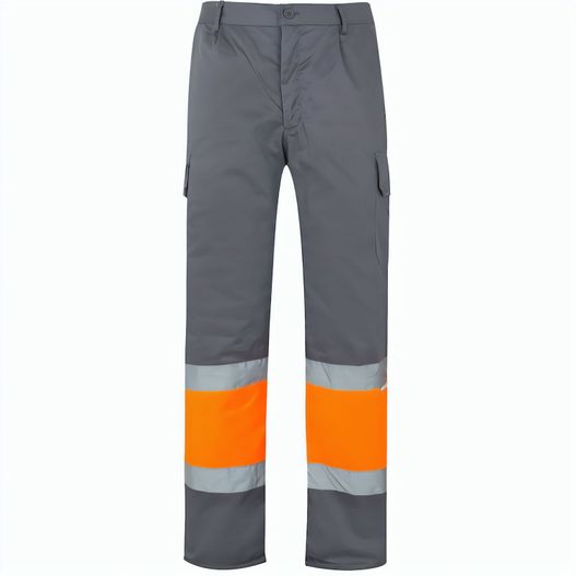 VL ATHENA. Zweifarbige Hose aus Twill (210 g/m²), gefüttert, mit mehreren Taschen, aus Baumwolle (20%) und Polyester (80%) (Bild 1)