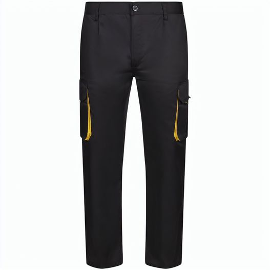 VL HYPNOS. Zweifarbige Twill-Hose mit mehreren Taschen (200 g/m²), aus Baumwolle (35 %) und Polyester (65 %) (Bild 1)