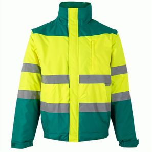 VL JUPITER LARGE. Zweifarbige Steppjacke (180g/m²) aus Polyester (100%) mit PU-Beschichtung