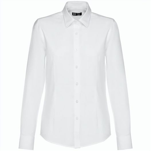 Produktabbildung THC TOKYO WOMEN WH. Langärmeliges Oxford-Hemd für Frauen. Weiße Farbe THC TOKYO WOMEN WH. Langärmeliges Oxford-Hemd für Frauen. Weiße Farbe (Bild 1)