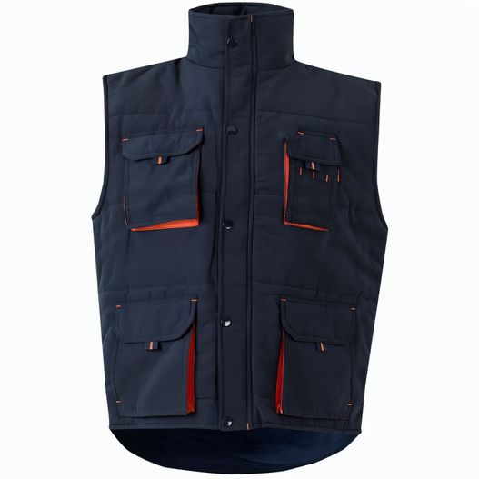 Produktabbildung VL NERGAL. Steppweste, zweifarbig, mit mehreren Taschen (120g/m²), aus Polyester (100%) VL NERGAL. Steppweste, zweifarbig, mit mehreren Taschen (120g/m²), aus Polyester (100%) (Bild 1)