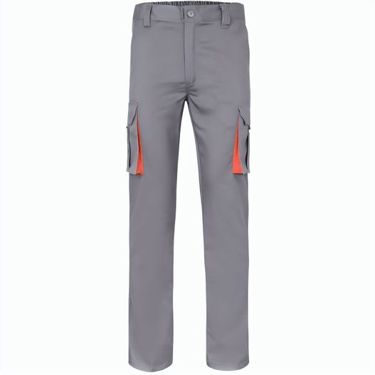 VL FIDES. Zweifarbige Stretch-Hose mit mehreren Taschen (240 g/m²), aus Baumwolle (46 %), EME (38 %) und Polyester (16 %) (Bild 1)