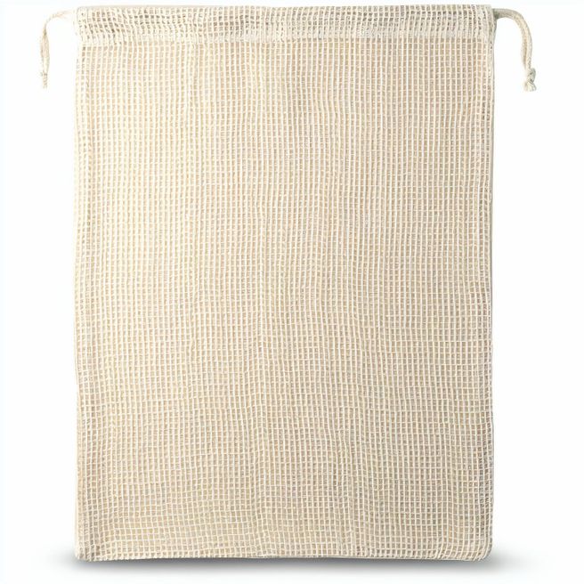 Produktabbildung NAPOLI. Beutel aus 100% Baumwolle (120 g/m²) mit Netzgewebe auf der Vorderseite (100 g/m²) NAPOLI. Beutel aus 100% Baumwolle (120 g/m²) mit Netzgewebe auf der Vorderseite (100 g/m²)