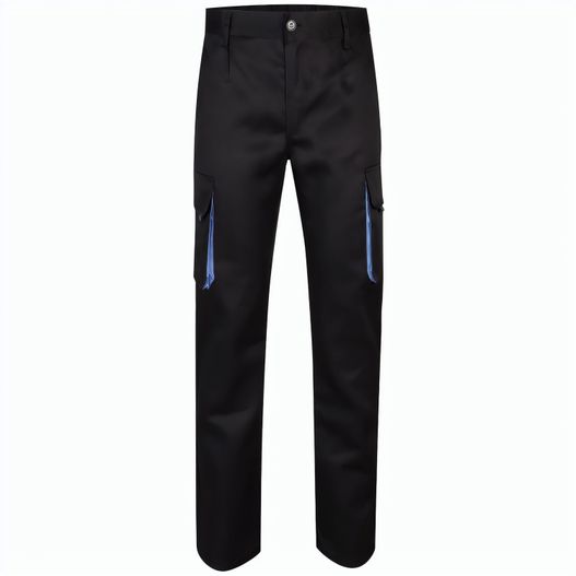 VL HYPNOS. Zweifarbige Twill-Hose mit mehreren Taschen (200 g/m²), aus Baumwolle (35 %) und Polyester (65 %) (Bild 1)