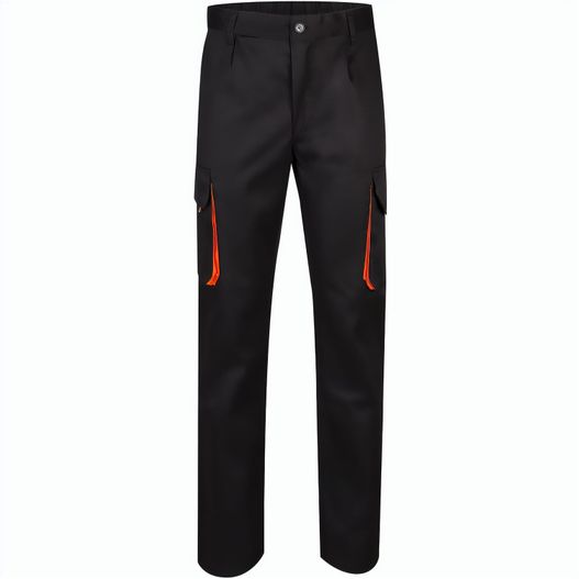 VL HYPNOS. Zweifarbige Twill-Hose mit mehreren Taschen (200 g/m²), aus Baumwolle (35 %) und Polyester (65 %) (Bild 1)