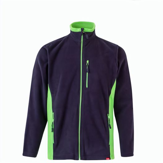 VL GERAS. Zweifarbige Fleecejacke (220g/m²) aus Polyester (100%) (Bild 1)
