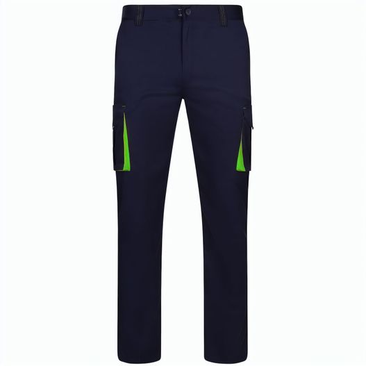 VL FIDES. Zweifarbige Stretch-Hose mit mehreren Taschen (240 g/m²), aus Baumwolle (46 %), EME (38 %) und Polyester (16 %) (Bild 1)