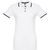 THC ROME WOMEN WH. Zweifarbiges Baumwoll-Poloshirt für Damen (Bild 1)