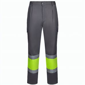 VL ARTEMIS. Zweifarbige Hose aus Twill (190g/m²), Baumwolle (20%) und Polyester (80%)