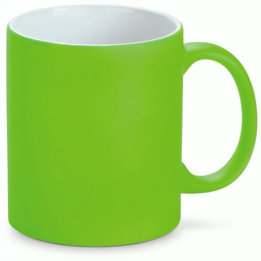 LYNCH. Keramikbecher 350 ml mit neonfarbener Oberfläche (Bild 1)