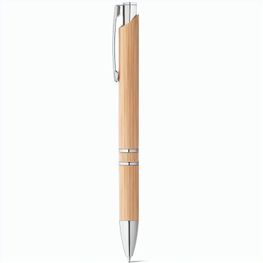 BETA BAMBOO. Kugelschreiber aus Bambus mit Clip und Details aus Metall