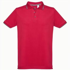 THC ROME. Zweifarbiges Baumwoll-Poloshirt für Herren