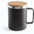 LAUDA. Becher aus 90% recyceltem Edelstahl mit Bambusdeckel 420 mL (Bild 2)