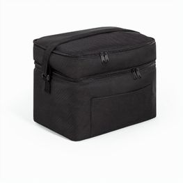 CANCUN LARGE. Kühltasche aus 600D, recyceltem Polyester, mit verstellbarem Gurtband 14 L