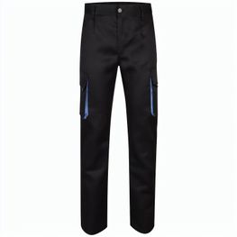 VL HYPNOS. Zweifarbige Twill-Hose mit mehreren Taschen (200 g/m²), aus Baumwolle (35 %) und Polyester (65 %)