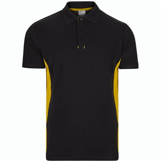 VL SUPAY. Zweifarbiges Piqué-Poloshirt (180 g/m²), kurzärmelig, aus Baumwolle (60%) und Polyester (40%) (Bild 1)