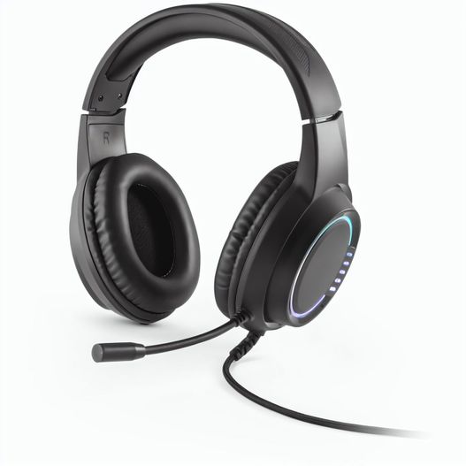 Thorne Headset RGB. Gaming-Kopfhörer mit 2 m Kabel, Mikrofon und RGB-LED-Leuchten aus ABS (Bild 1)