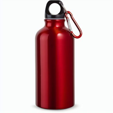 LANDSCAPE S. Aluminium-Sportflasche mit Karabiner 400 ml