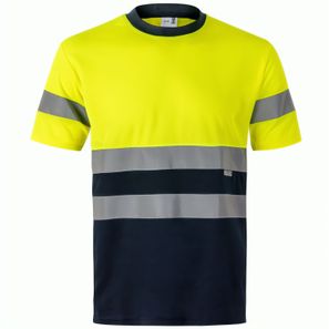 VL BRAHMA LARGE. Zweifarbiges technisches T-Shirt mit Bird-Eye-Design (140 g/m²), aus Polyester (100%)