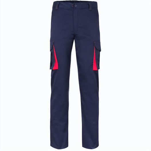 VL FIDES. Zweifarbige Stretch-Hose mit mehreren Taschen (240 g/m²), aus Baumwolle (46 %), EME (38 %) und Polyester (16 %) (Bild 1)