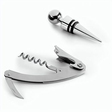 BARREL. Weinset aus Zink und Edelstahl bestehend