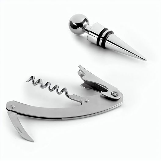 Produktabbildung BARREL. Weinset aus Zink und Edelstahl bestehend BARREL. Weinset aus Zink und Edelstahl bestehend (Bild 1)