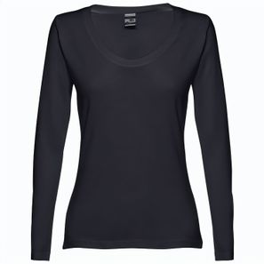 THC BUCHAREST WOMEN. Langärmeliges tailliertes T-Shirt für Frauen aus Baumwolle