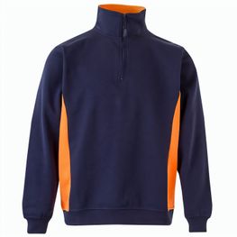 VL SVAROG. Zweifarbiges Frottee-Sweatshirt (260 g/m²), aus Polyester (65 %) und Baumwolle (35 %)