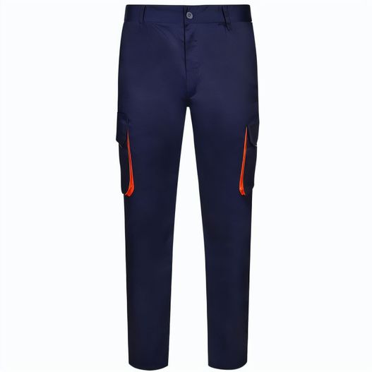 VL HYPNOS. Zweifarbige Twill-Hose mit mehreren Taschen (200 g/m²), aus Baumwolle (35 %) und Polyester (65 %) (Bild 1)