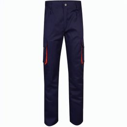 VL HYPNOS. Zweifarbige Twill-Hose mit mehreren Taschen (200 g/m²), aus Baumwolle (35 %) und Polyester (65 %)