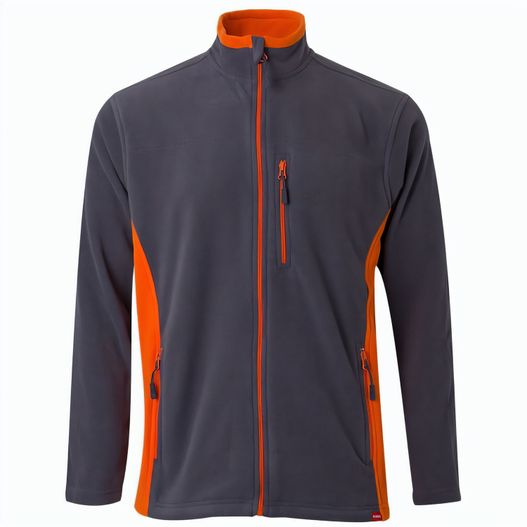 VL GERAS. Zweifarbige Fleecejacke (220g/m²) aus Polyester (100%) (Bild 1)