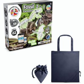 2 in 1 Fossil Excavation Kit V. Lernspiel lieferung inklusive einer faltbaren geschenktasche aus 190T