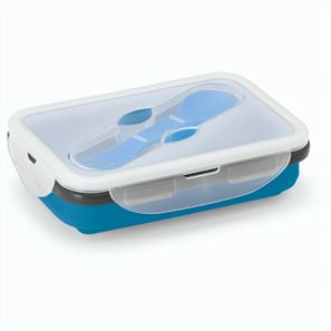 SAFFRON. Lunchbox. Faltbare hermetische Frischhaltebox aus Silikon und PP 640 mL