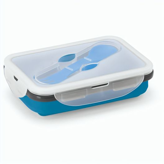 SAFFRON. Lunchbox. Faltbare hermetische Frischhaltebox aus Silikon und PP 640 mL (Bild 1)