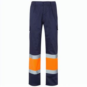 VL ATHENA. Zweifarbige Hose aus Twill (210 g/m²), gefüttert, mit mehreren Taschen, aus Baumwolle (20%) und Polyester (80%)