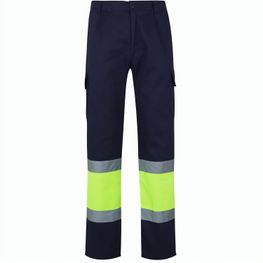 VL POSEIDON LARGE. Zweifarbige Twill-Hose mit mehreren Taschen (210 g/m²), aus Baumwolle (20%) und Polyester (80%)