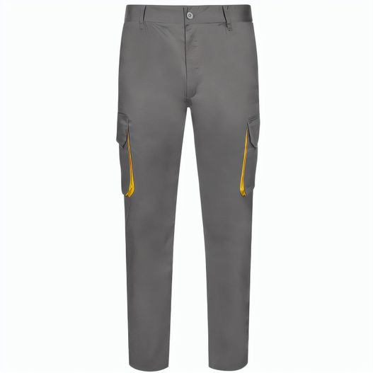 VL HYPNOS. Zweifarbige Twill-Hose mit mehreren Taschen (200 g/m²), aus Baumwolle (35 %) und Polyester (65 %) (Bild 1)