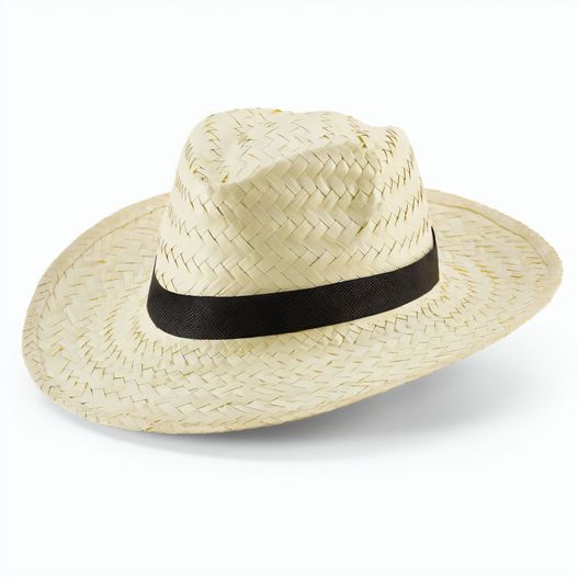 EDWARD POLI. Natürlicher Strohhut mit Polyesterband (Bild 1)