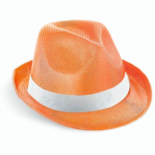 Produktabbildung MANOLO POLI. Hut aus PP mit weißen Band aus Polyester MANOLO POLI. Hut aus PP mit weißen Band aus Polyester (Bild 1)