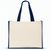 HELSINQUE COLOUR. Tasche aus Canvas (320 g/m²), mit Boden und Seiten aus farbig laminierter Jute (350 g/m²) (Bild 2)